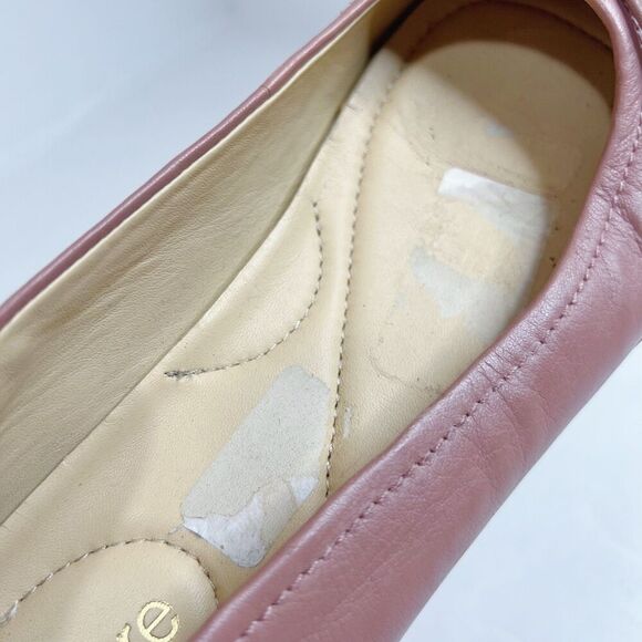 Nurture Dusty Rose Pink Leather Ballet Flats Bow Size 7 Balletcore Coquette - Picture 10 of 10